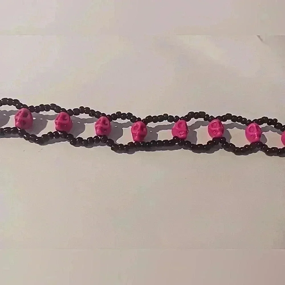 Skull Beaded Florida Keys Bracelet